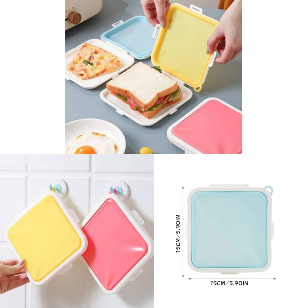 A 2267. Silicone Sandwich Lunch Box.