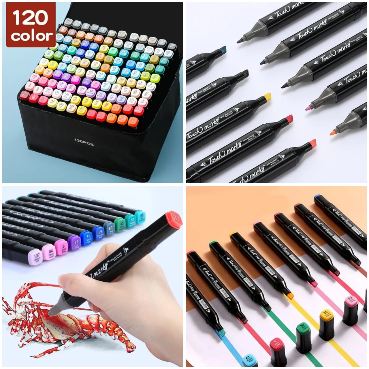 B 4907. Art Markers 120pc