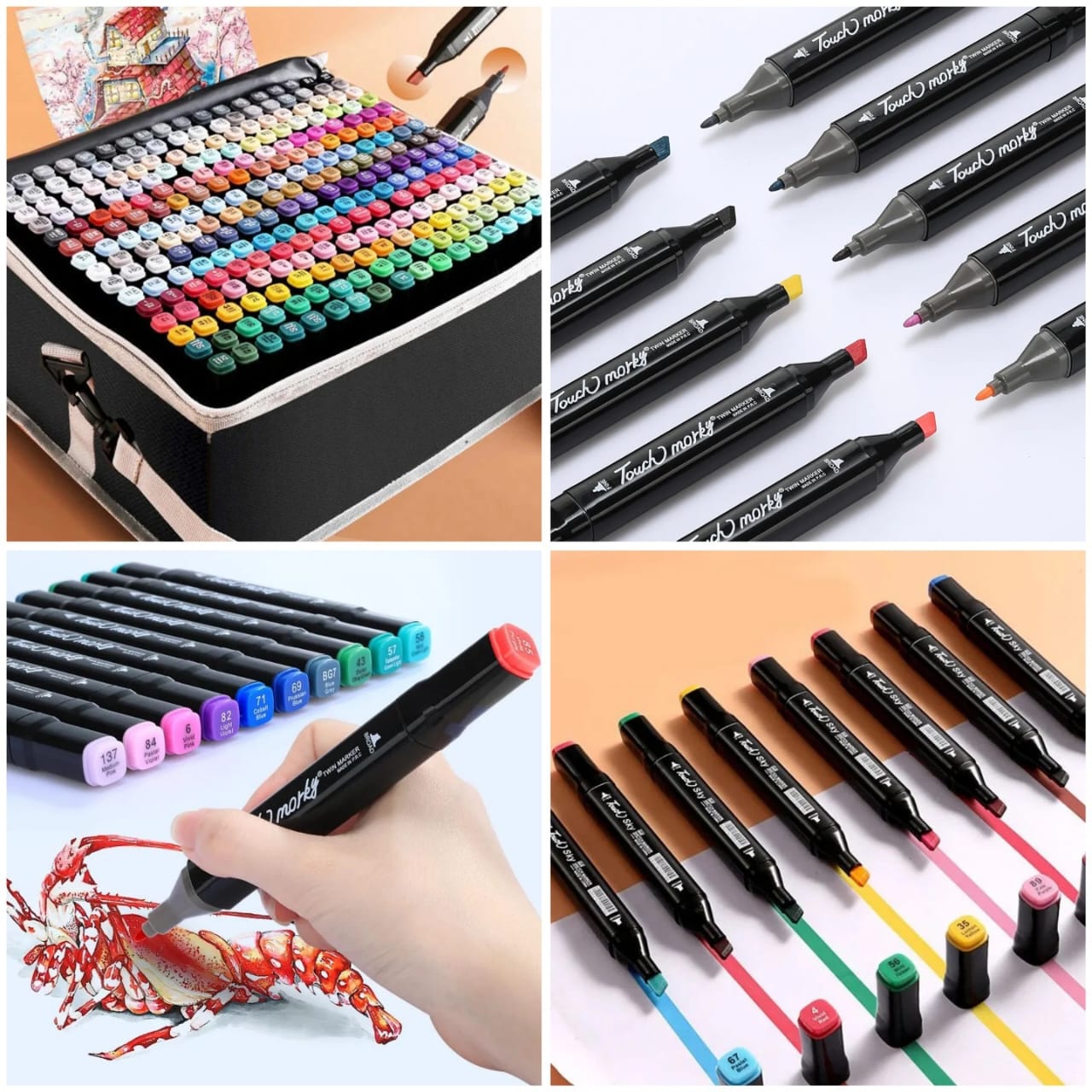 B 4908. Art Markers 168pc